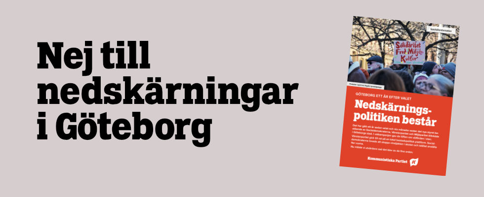 Nej till nedskärningar i Göteborg