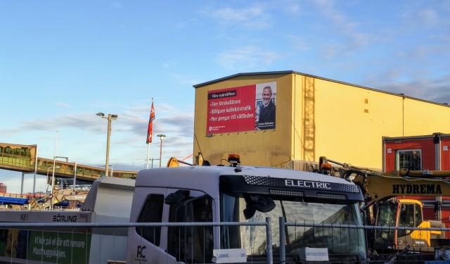 Annonstavla vid Masthuggstorget